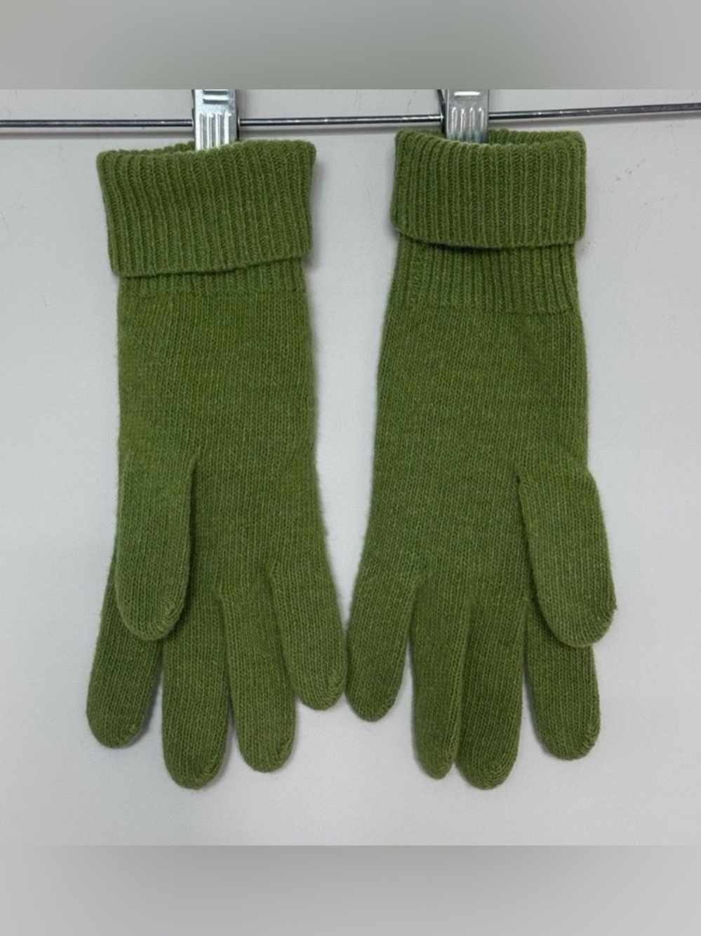 Olive Green Knit Gloves - Men's Winter Gloves